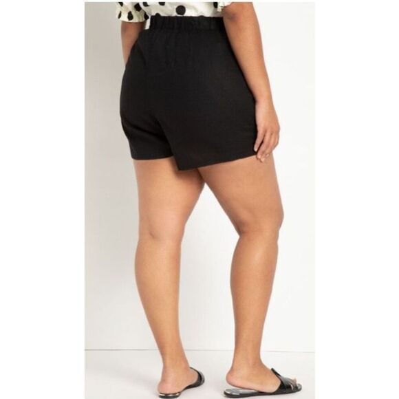 NWT SZ 18 Eloquii Black Wrap Front Skort Retail $70 - Picture 4 of 7